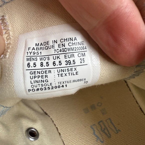 Women’s 8.5 Lace Up Converse Chuck Taylor’s All Star Shoreline Sneakers Blue Low - Picture 5 of 8